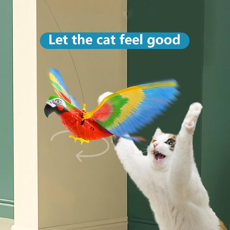 Simulation Bird Cat Interactive Pet Toys Hanging Eagle Flying Teasering Play Kitten Dog Toys Animals Cat Accessories Supplies.