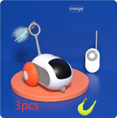 Remote Control Interactive Cat Car Toy USB Charging Chasing Automatic Self-moving Remote Smart Control Car Interactive Cat Toy Pet Products.