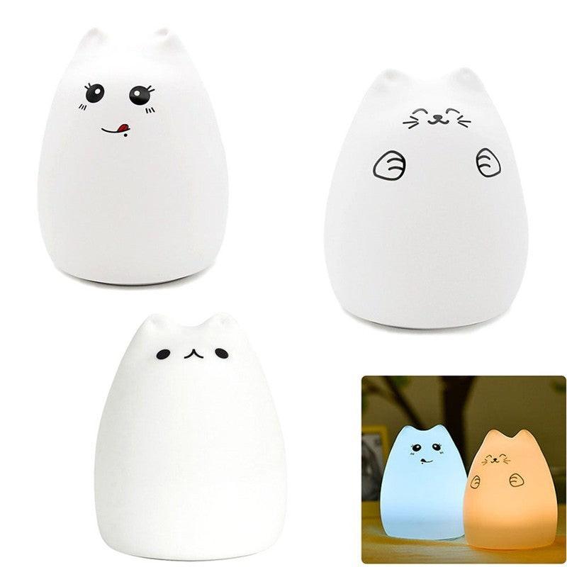 Silicone Touch Sensor LED Night Light For Children Baby Kids.