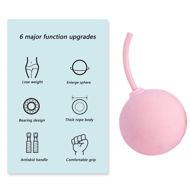 Training Jump Rope Set Fitness Jump Ropes And Silicone Handles For Women Men Kids With Speed Cordless Ball Adjustable Anti-Tangle PVC Wire Rope For Fitness Crossfit Indoor Outdoor Workout.