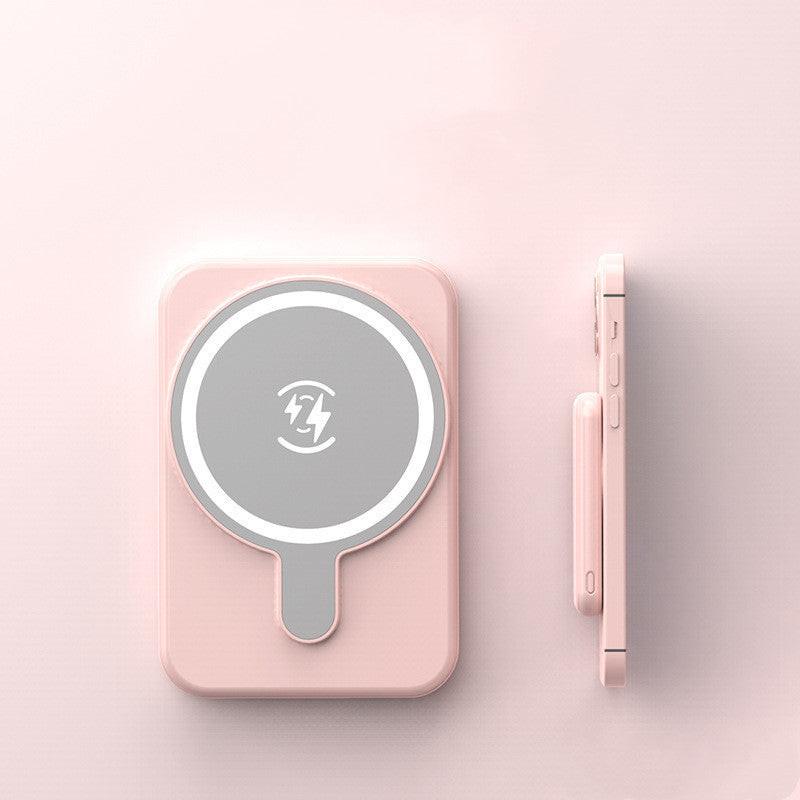Mini Fast Charging Magnetic Wireless Power Bank 5000 MAh Portable.