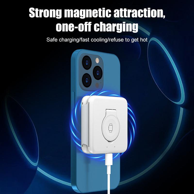 Folding Magnetic Suction Wireless Charger 3-in-1.