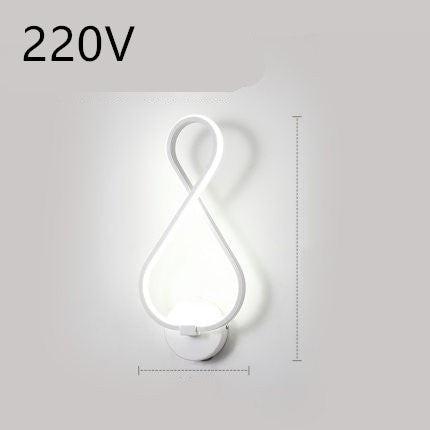 led wall lamp nordic minimalist bedroom bedside lamp