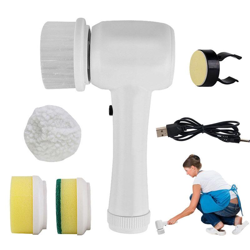 Electric Cleaning Brush 4 In 1 Spinning Scrubber Handheld Electric Cordless Cleaning Brush Portable.
