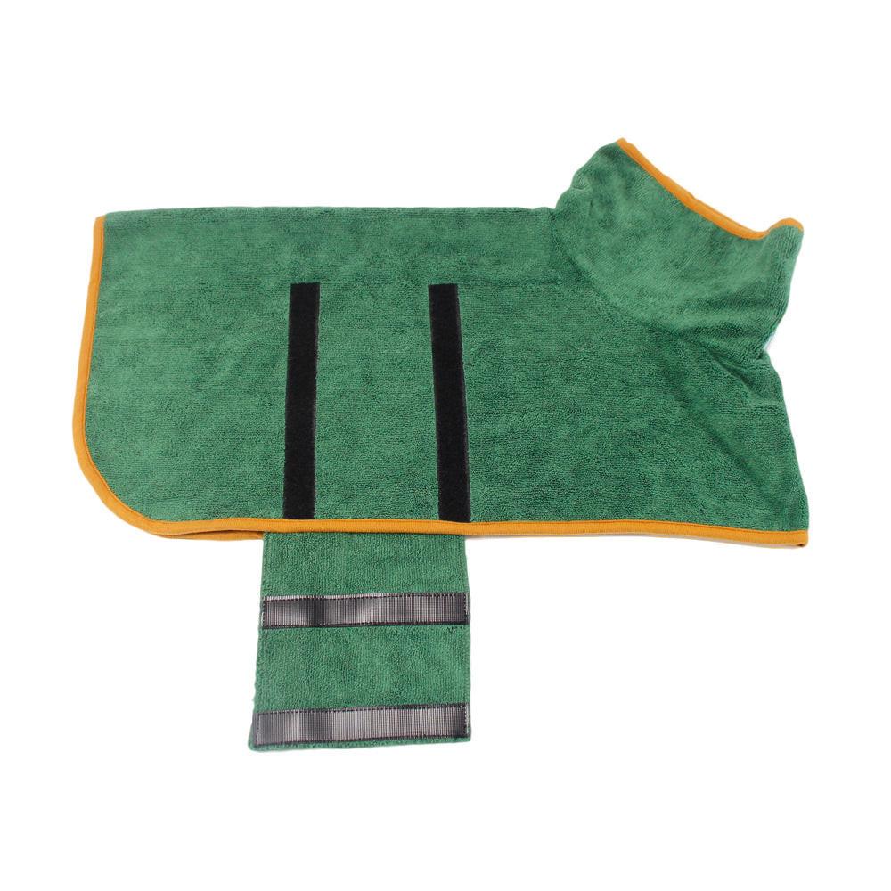 Absorbent Pet Bathrobe With Waist-wrapped Microfiber.