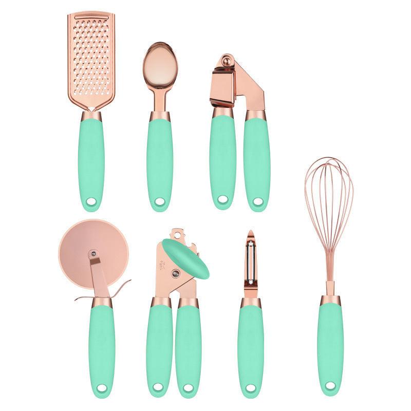 Kitchen Household Peeler Gadget Copper Plating Set.
