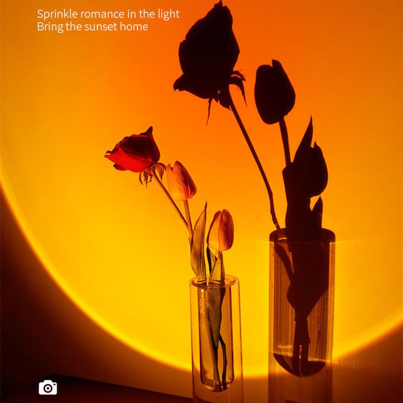 2 In 1 Mini Wireless Sunset Lamp Air Humidifier 300ML Fog Sprayer Humidifiers Ambient Light Mute Mist Maker For Home Decor Office.