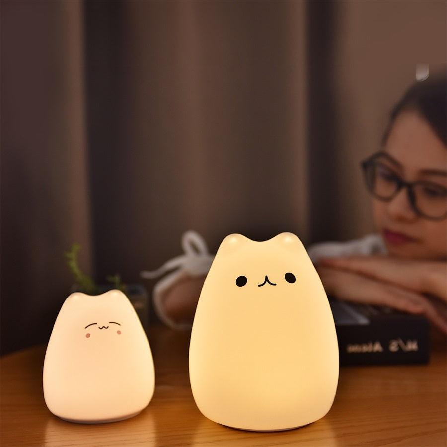 Silicone Touch Sensor LED Night Light For Children Baby Kids.