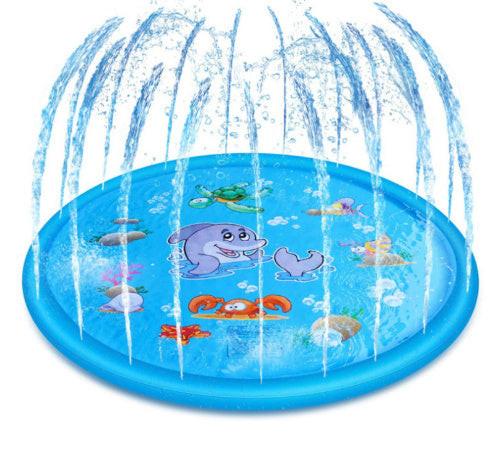 Durable Children's Water Spray Pool Mat Splash Sprinkle Play Pad Mat.