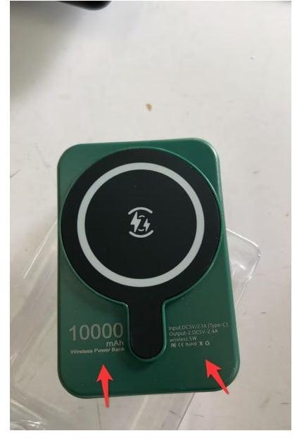 Mini Fast Charging Magnetic Wireless Power Bank 5000 MAh Portable.
