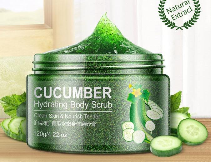 Cucumber skin beautiful white skin peels facial scrub.