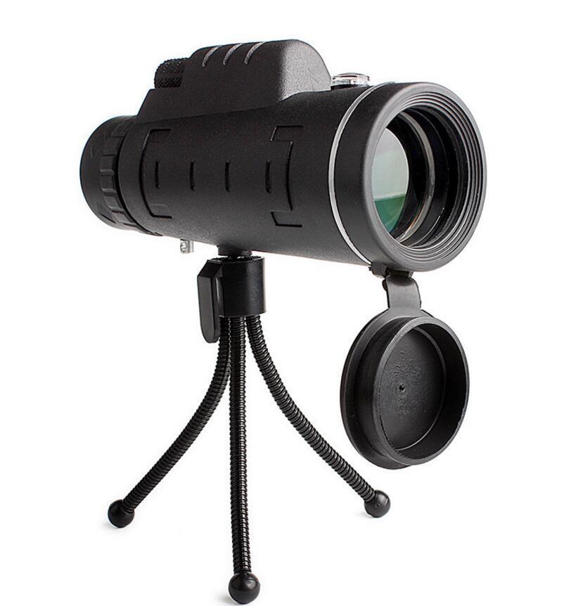 Compatible with Apple, Monocular Telescope Zoom Scope with Compass Phone Clip Tripod.