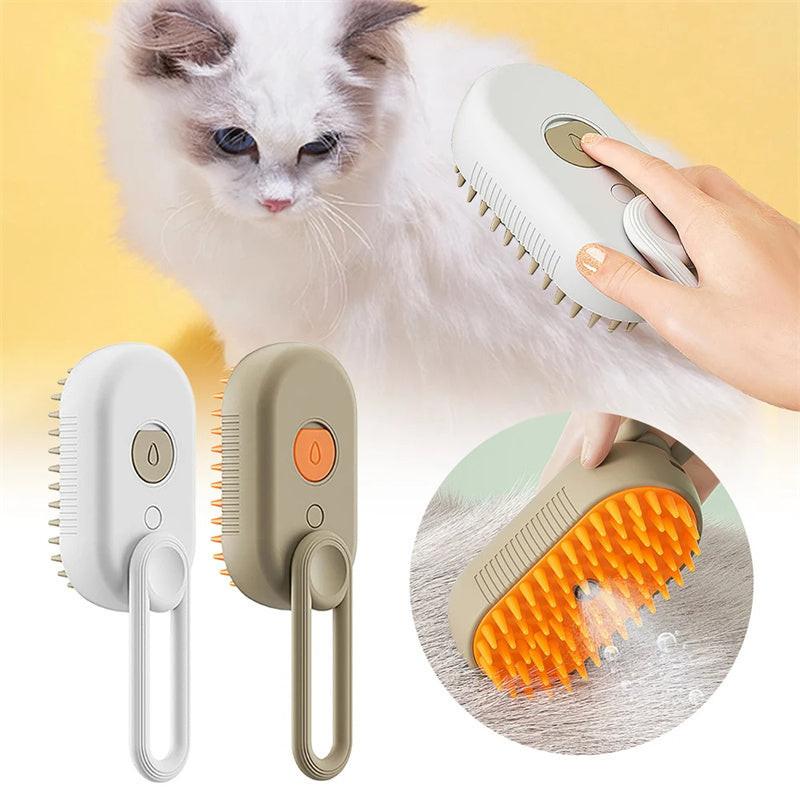Cat Steam Brush Steamy Dog Brush 3 In 1 Electric Spray Cat Hair Brushes For Massage Pet Grooming Comb Hair Removal Combs Pet Products.