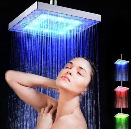 Luminous color changing shower head.