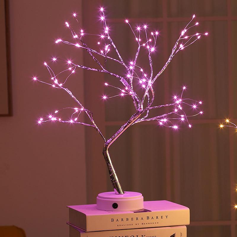 Tree Light Touch Switch Pearl Star Night Light.