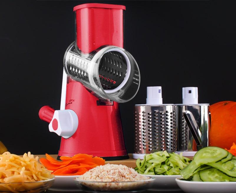 Manual Kitchen Accessories Multifunctional Round Mandoline Potato Slicer Vegetable Cutter Slicer Cheese Kitchen Gadgets.