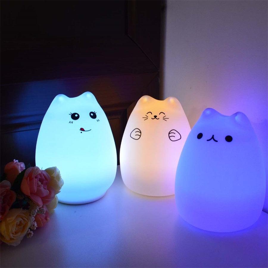 Silicone Touch Sensor LED Night Light For Children Baby Kids.
