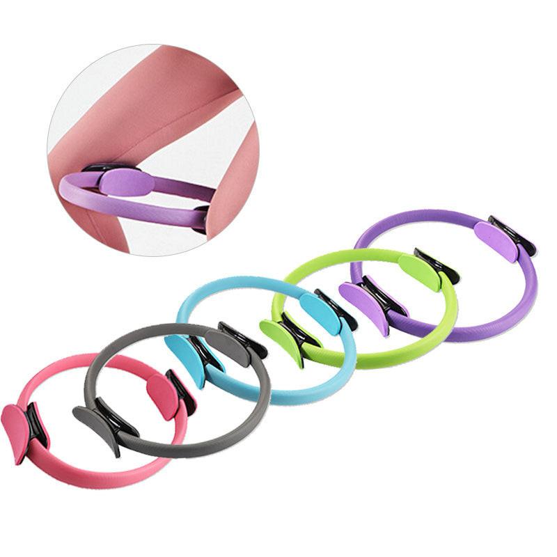 Yoga Fitness Pilates Ring Women Girls Circle Magic Dual Exercise Home Gym Workout Sports Lose Weight Body Resistance.