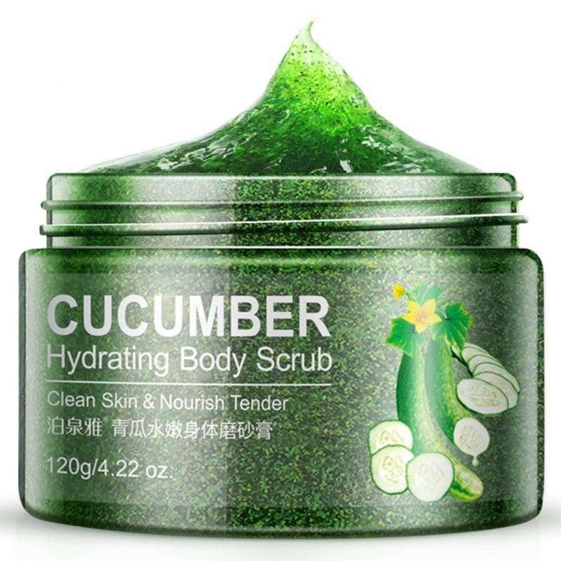 Cucumber skin beautiful white skin peels facial scrub.