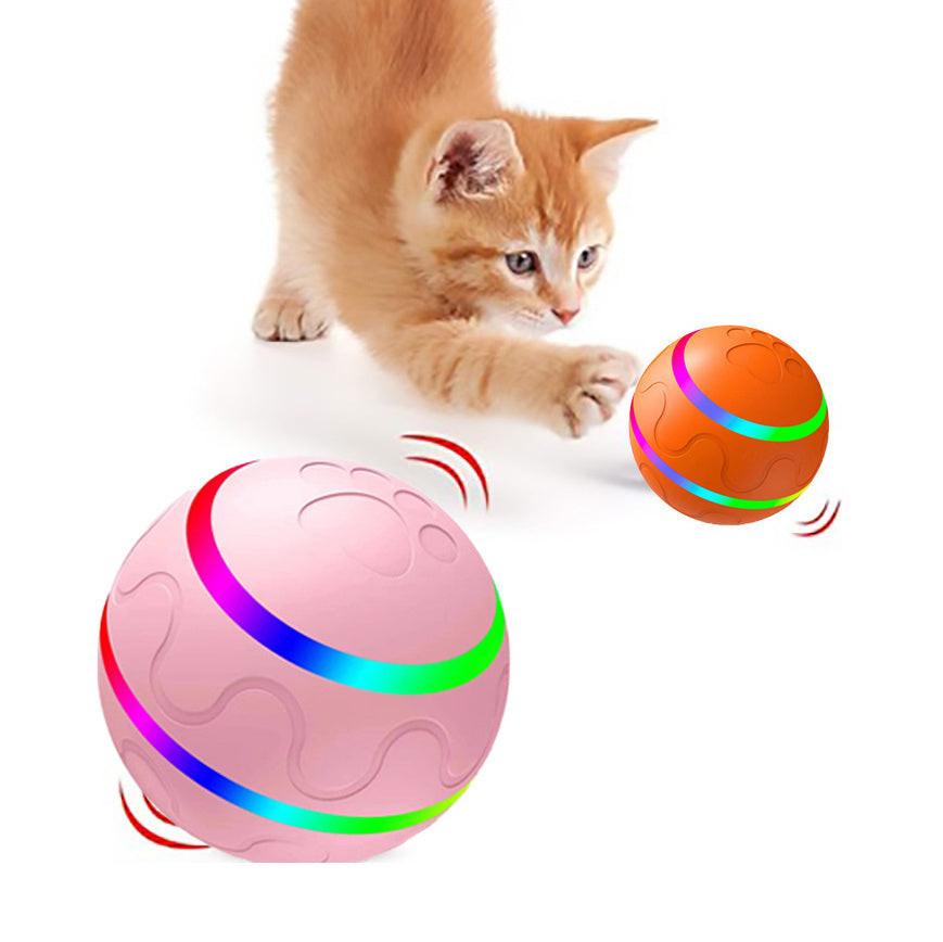 Pet New Cat Wicked Ball Toy Intelligent Ball USB Cat Toys Self Rotating Ball Automatic Rotation Ball.