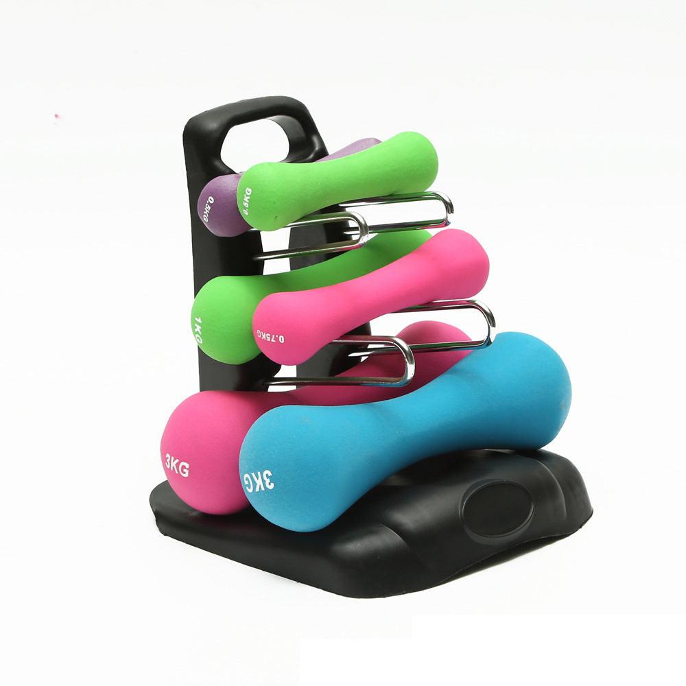 Fitness dumbbell rack.