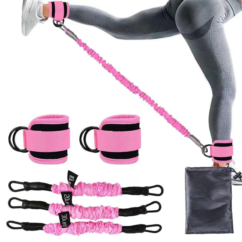 Ankle Strap Resistance Bands Hip Leg Strength Pull Rope Fitness Elastic Training Home Yoga Pilate Crossfit Workout Gym Equipment.
