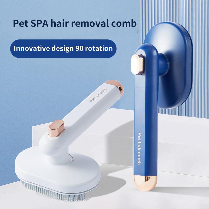 Pet Comb Cat Dog To Remove Floating Hair Pet Hair Brush Hair Removal Artifact Pet Grooming Brush Supplies Self Cleaning Comb Pet Products.