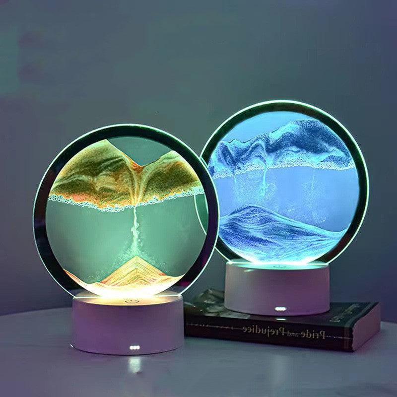 Creative 3D Quicksand Table Lamp Bedside.