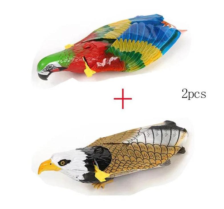 Simulation Bird Cat Interactive Pet Toys Hanging Eagle Flying Teasering Play Kitten Dog Toys Animals Cat Accessories Supplies.