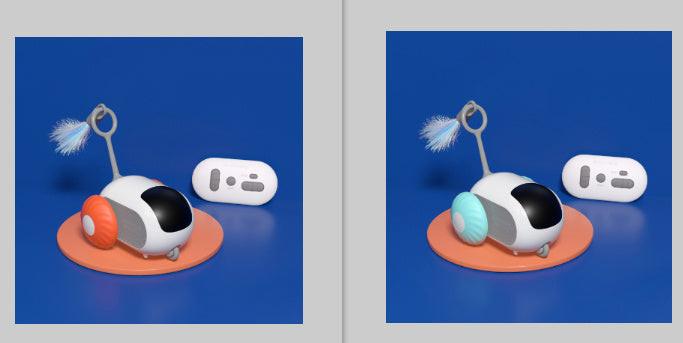 Remote Control Interactive Cat Car Toy USB Charging Chasing Automatic Self-moving Remote Smart Control Car Interactive Cat Toy Pet Products.