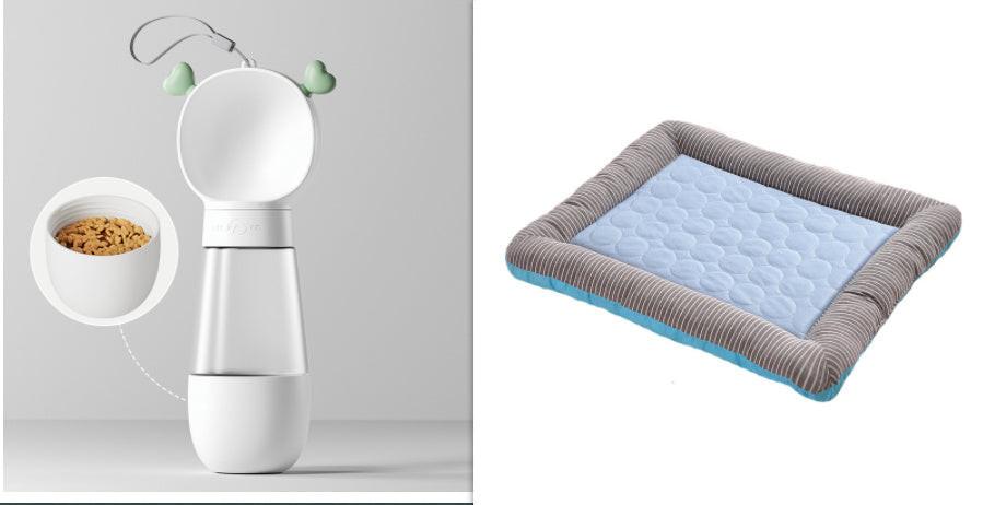 Pet Cooling Pad Bed For Dogs Cats Puppy Kitten Cool Mat Pet Blanket Ice Silk Material Soft For Summer Sleeping  Blue Breathable.