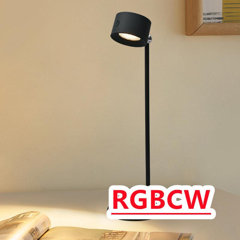 Magnetic Touchable LED USB Rechargeable Table Lamp 360 Rotate Cordless Remote Control Desk Lights Home Bedroom Wall Night Lamp.