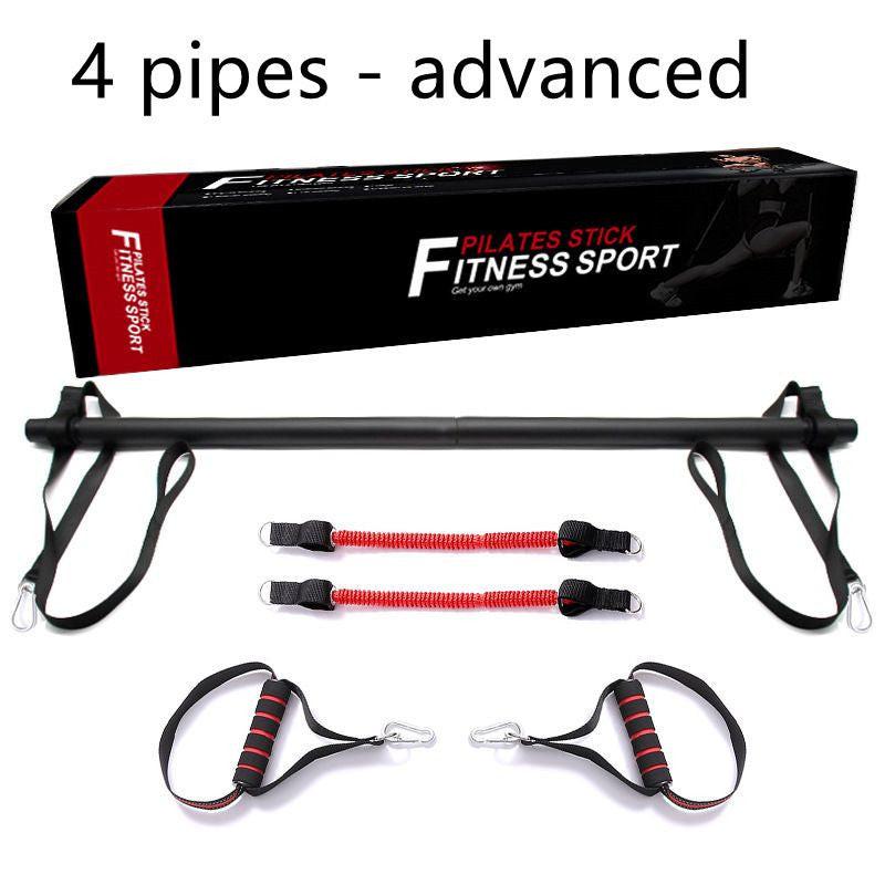 Pilates Bar Kit With Resistance Bands Portable Home Gym Workout Equipment Perfect Stretched Fusion Exercise Bar And Bands.