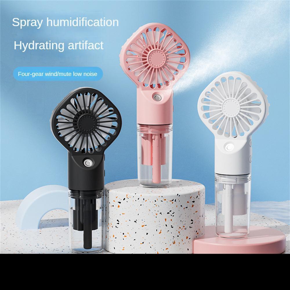 Strong Power Spray Humidification Small Mist Fan Humidification Usb Charging Portable Fan Icy And Refreshing Fan Water Supplement.
