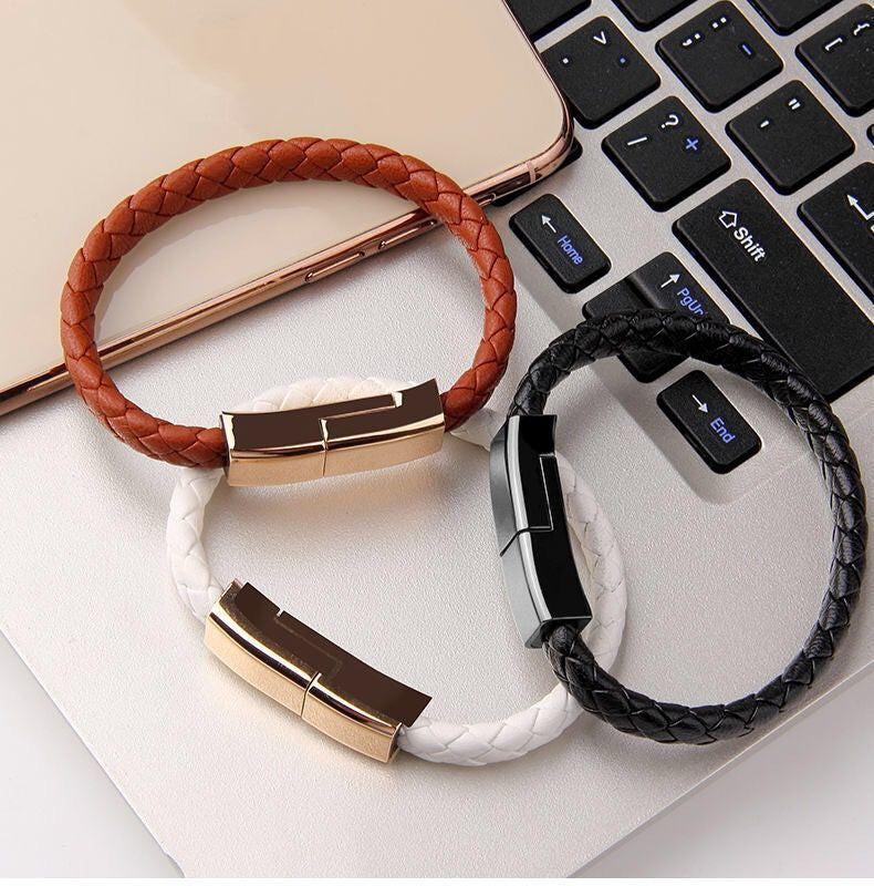 New Bracelet Charger USB Charging Cable Data Charging Cord For IPhone14 13 Max USB C Cable For Phone Micro Cable.