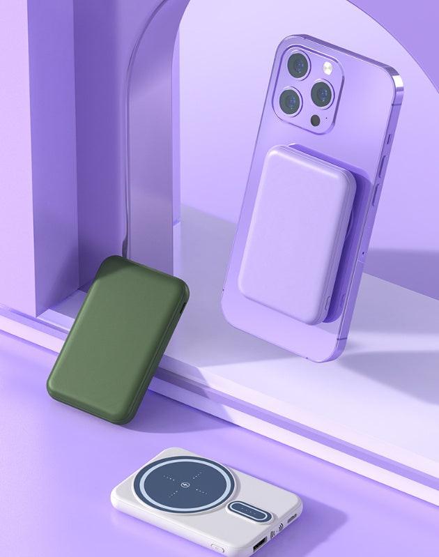 Magnetic Suction Charging Bank Wireless Charging Bank Mobile Power Supply.