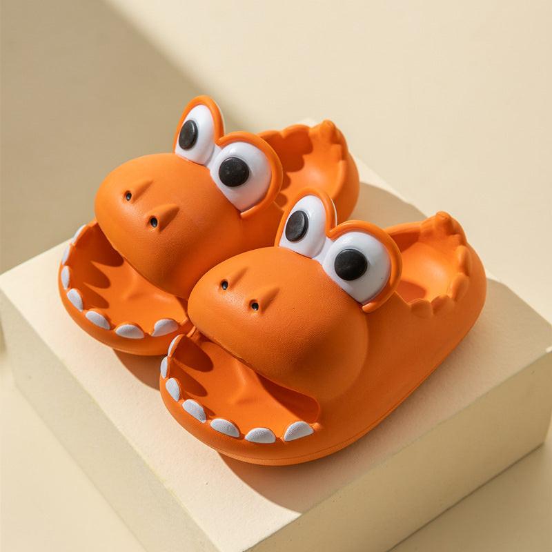 Kids Dinosaur Slippers Wholesale Summer Cartoon Parent Child Outdoor Home EVA Sandals Women Men Kids Cute Slippers Baby Shoes.