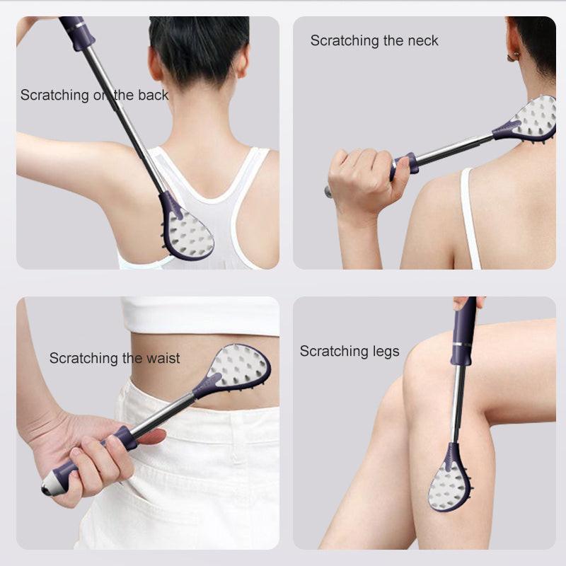 Tickle Scratch Itchy Scratch Portable Scratcher Telescopic Scalable Scratch Back Scratch Tool Portable Point Massage Tool.