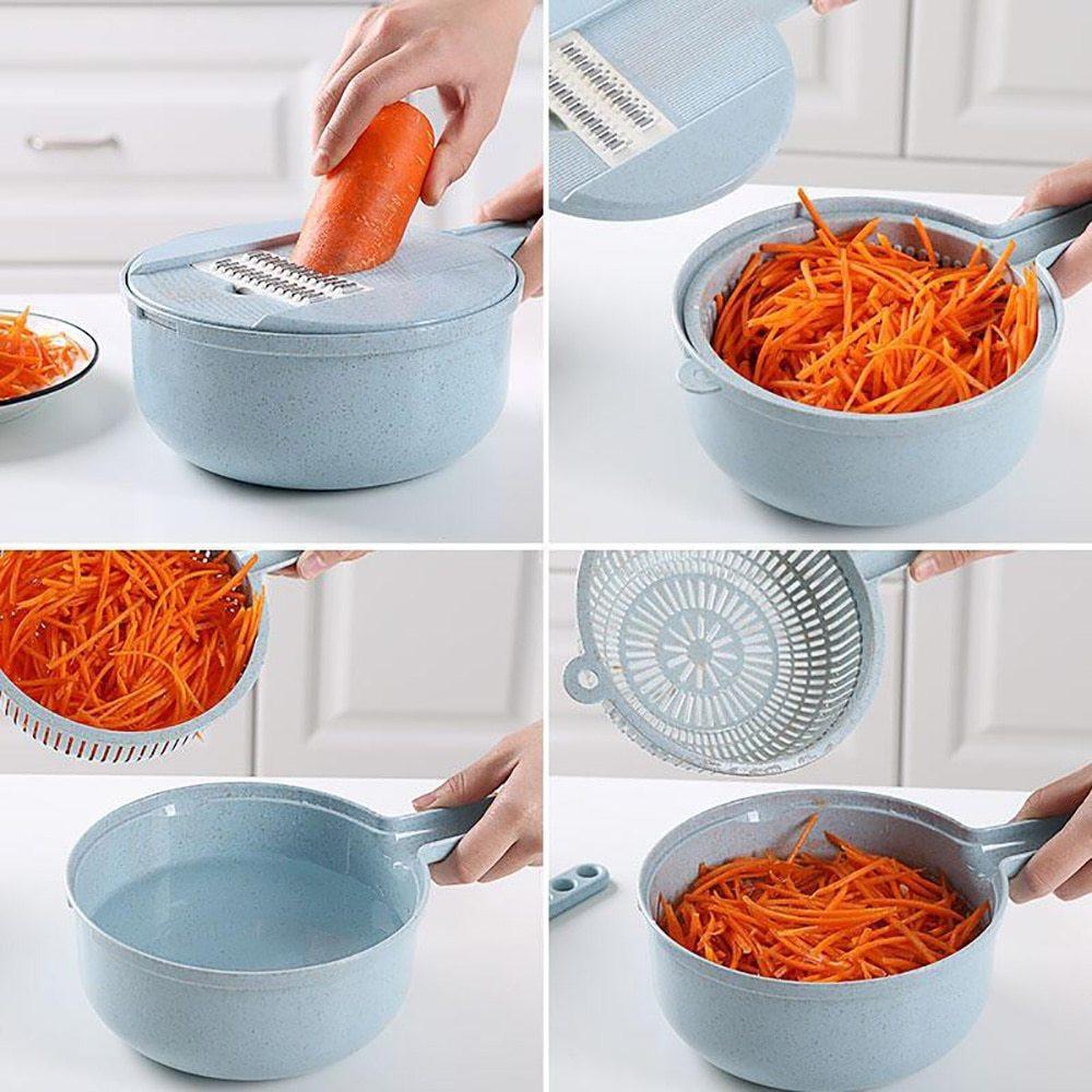 8 In 1 Mandoline Slicer Vegetable Slicer Potato Peeler Carrot Onion Grater With Strainer Vegetable Cutter Kitchen Accessories.