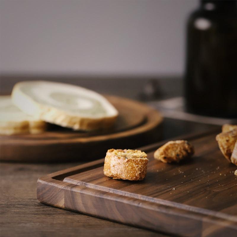 Black Walnut Wood Cutting Board Creative Whole Tray Fruit Chopping Cutting Board Wood Chopping Blocks For Kitchen.