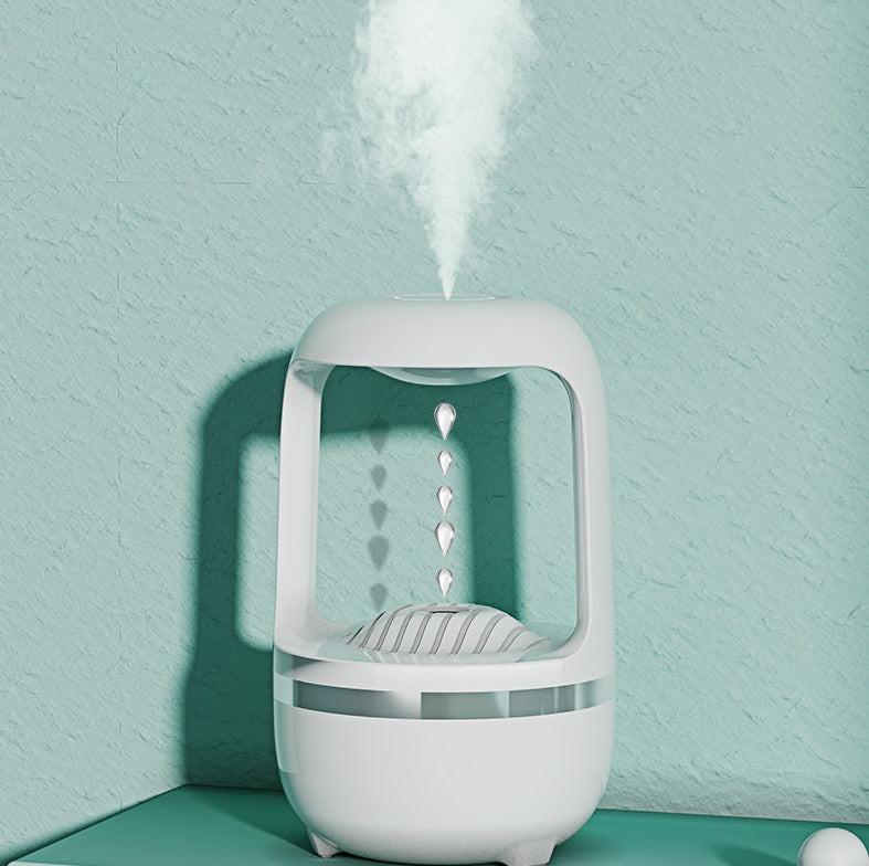 Anti Gravity Humidifier Water Drop Backflow Aromatherapy Machine Large Capacity Office Bedroom Quiet Heavy Fog Household Sprayer.