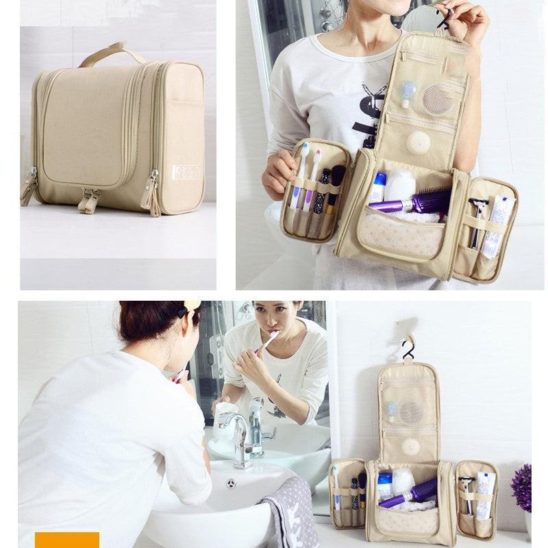 Travel waterproof cosmetic bag female travel storage bag.