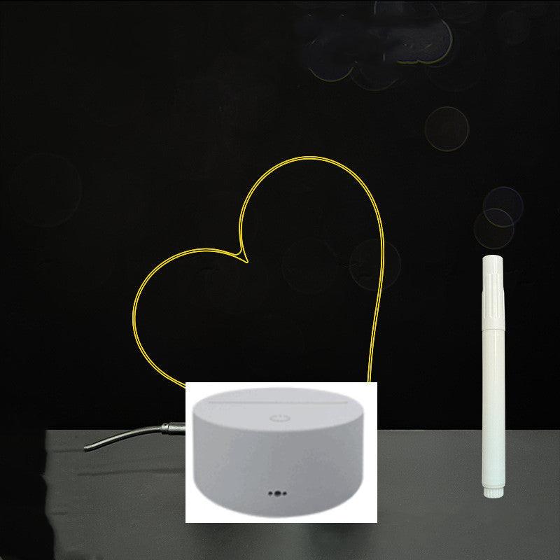 3D Acrylic Board Handwriting Message Board LED Light.