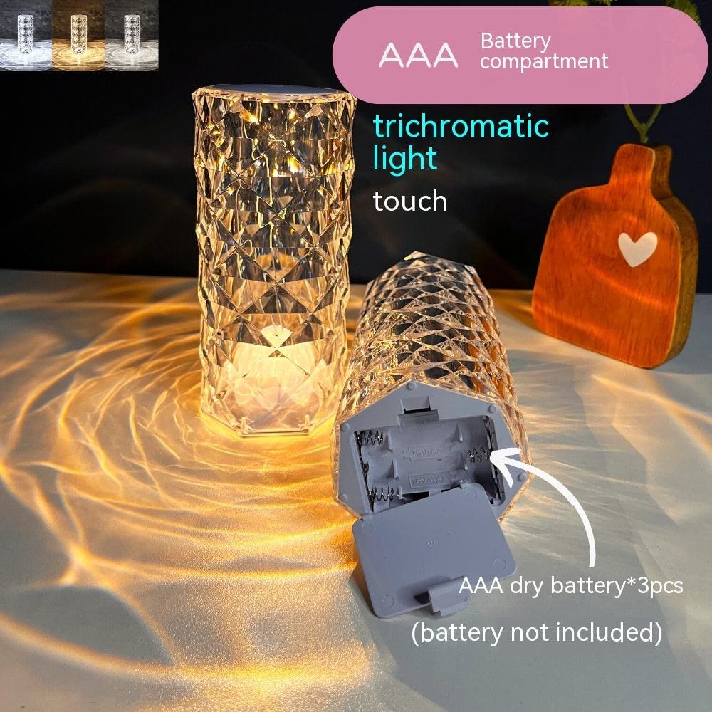 Crystal Rose Lamp Atmosphere Creative Led Table Lamp.