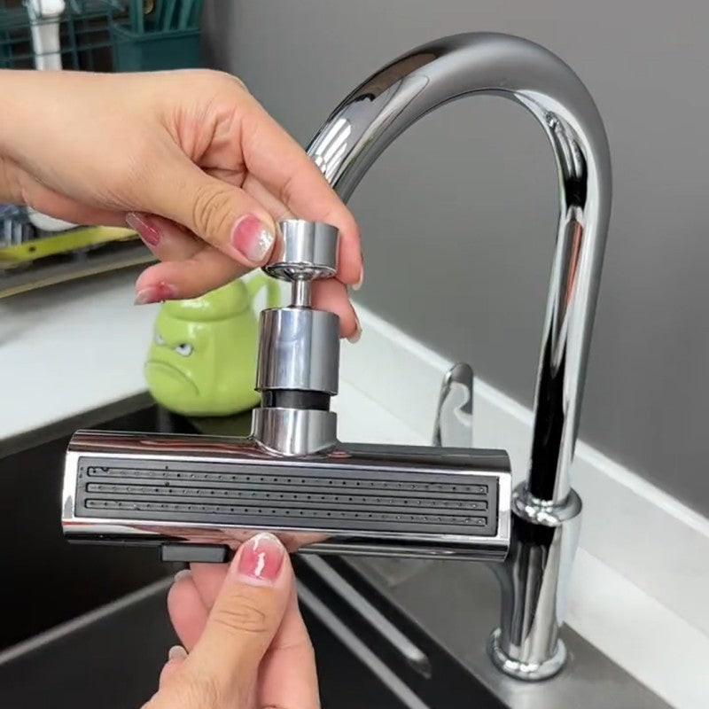 Kitchen Faucet Waterfall Outlet Splash Proof Universal Rotating Bubbler Multifunctional Water Nozzle Extension Kitchen Gadgets.