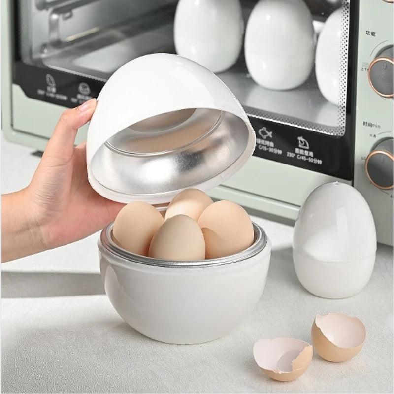 Capacity For 4 Eggs Microwave Egg Steamer Boiler Cooker Easy Quick 5 Minutes Hard Or Soft Boiled Kitchen Cooking Tools Kitchen Gadgets.