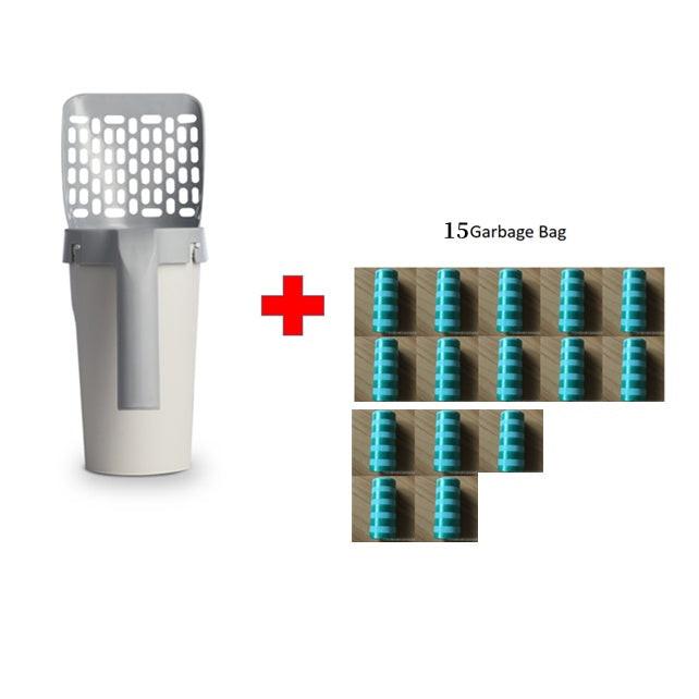 Storage Box Integrated Lazy Cat Litter Shovel Set.