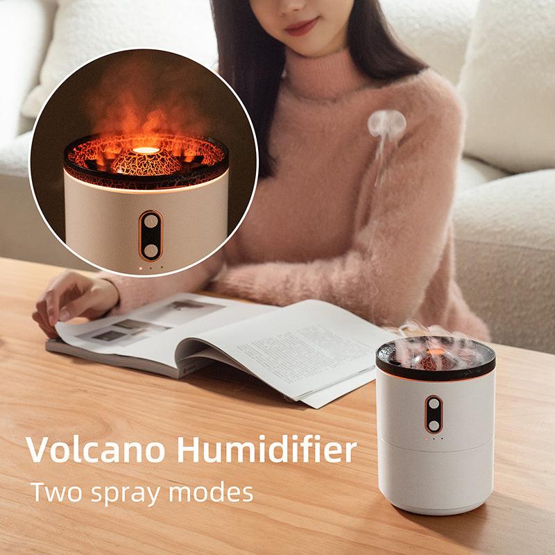 Volcanic Flame Aroma Essential Oil Diffuser USB Portable Jellyfish Air Humidifier Night Light Lamp Fragrance Humidifier.