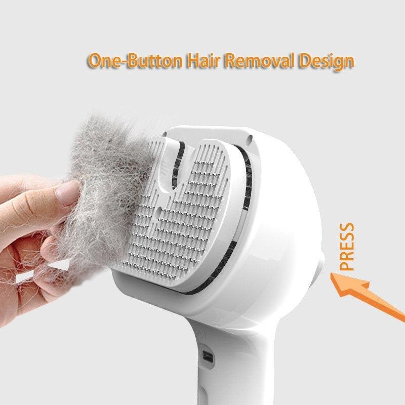 Pet Comb Self Cleaning Pets Hair Remover Brush For Dogs Grooming Tools Dematting Comb Built-in Mist Humidifier Pet Products.