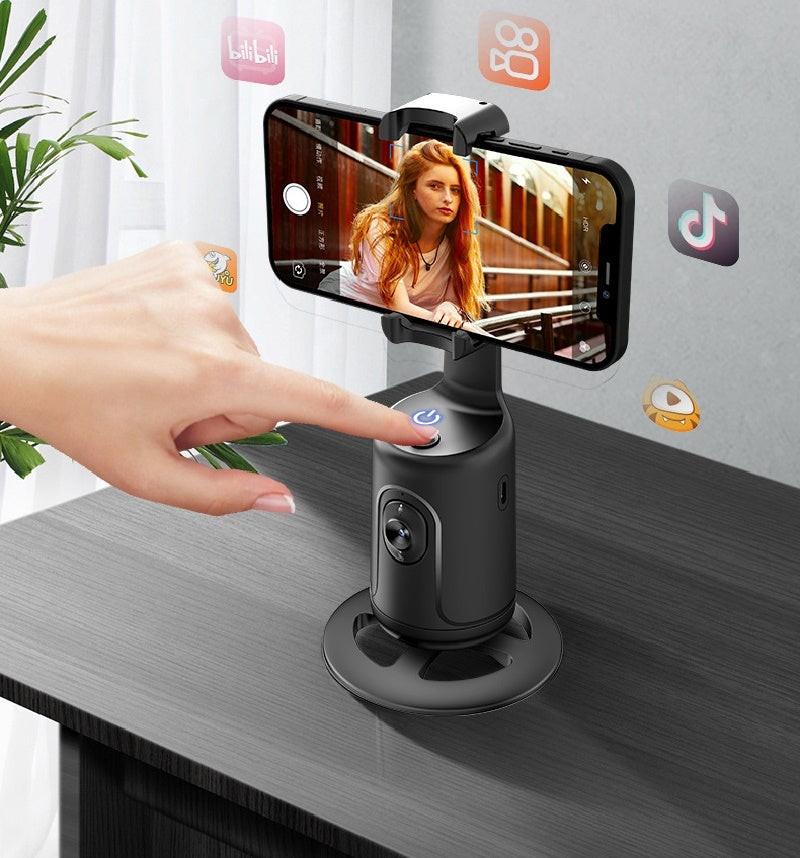 360 Auto Face Tracking Gimbal AI Smart Gimbal Face Tracking Auto Phone Holder For Smartphone Video Vlog Live Stabilizer Tripod.